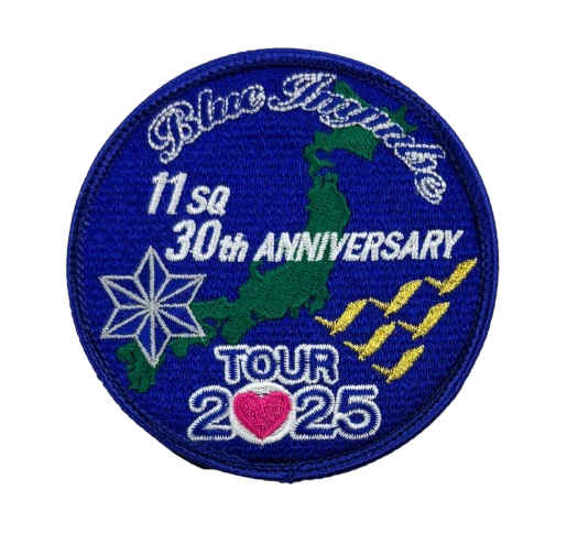 自衛隊グッズ  ブルーインパルス  2025ツアー ヘルメットデザインパッチ  マジック付