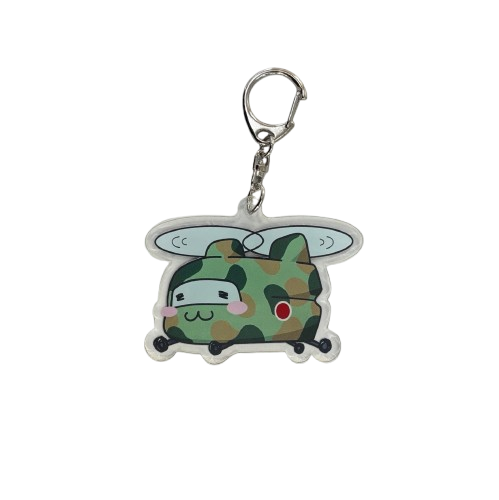 自衛隊グッズ   チヌたんリバーシブル  アクリルキーホルダー