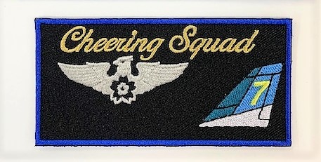 ブルーインパルス　ネーム　7番機応援団　　刺繍、マジック加工付