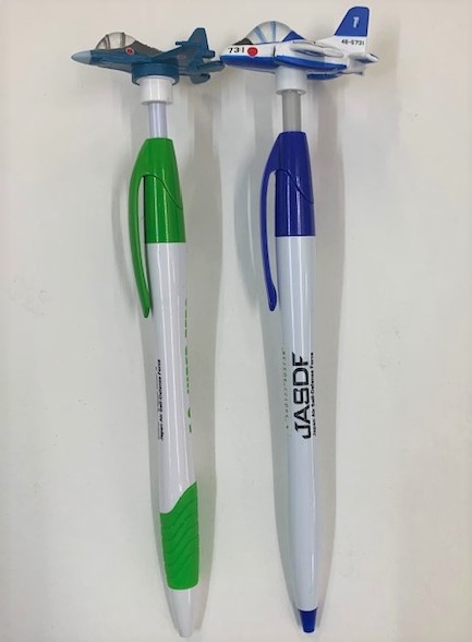 自衛隊グッズ　マスコットボールペン　F‐２バイパーゼロ　T-4ブルーインパルス　