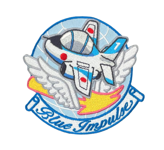 自衛隊グッズ　ブルーたん　ワッペン　マジック両面付