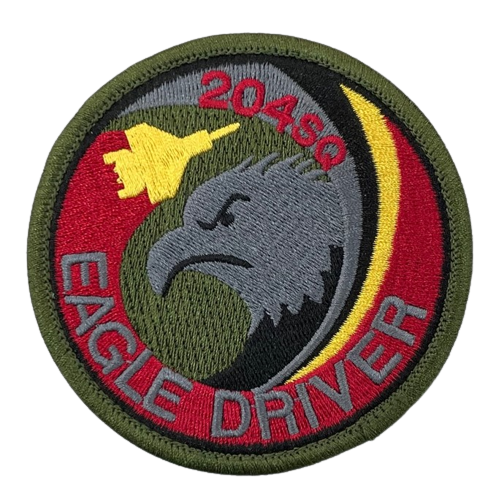 自衛隊グッズ　那覇基地　第9航空団　第204飛行隊イーグルドライバー　ロービジ　ワッペン　マジック付