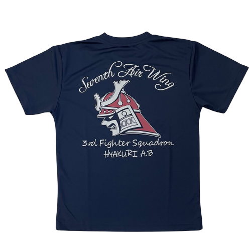 自衛隊グッズ  百里基地 第7航空団　第3飛行隊(サムライ)　兜武者Ｔシャツ  速乾タイプ　　　