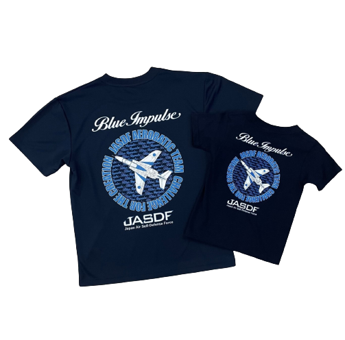 自衛隊グッズ　メンズ＆キッズＴシャツ　ブルーインパルス機体