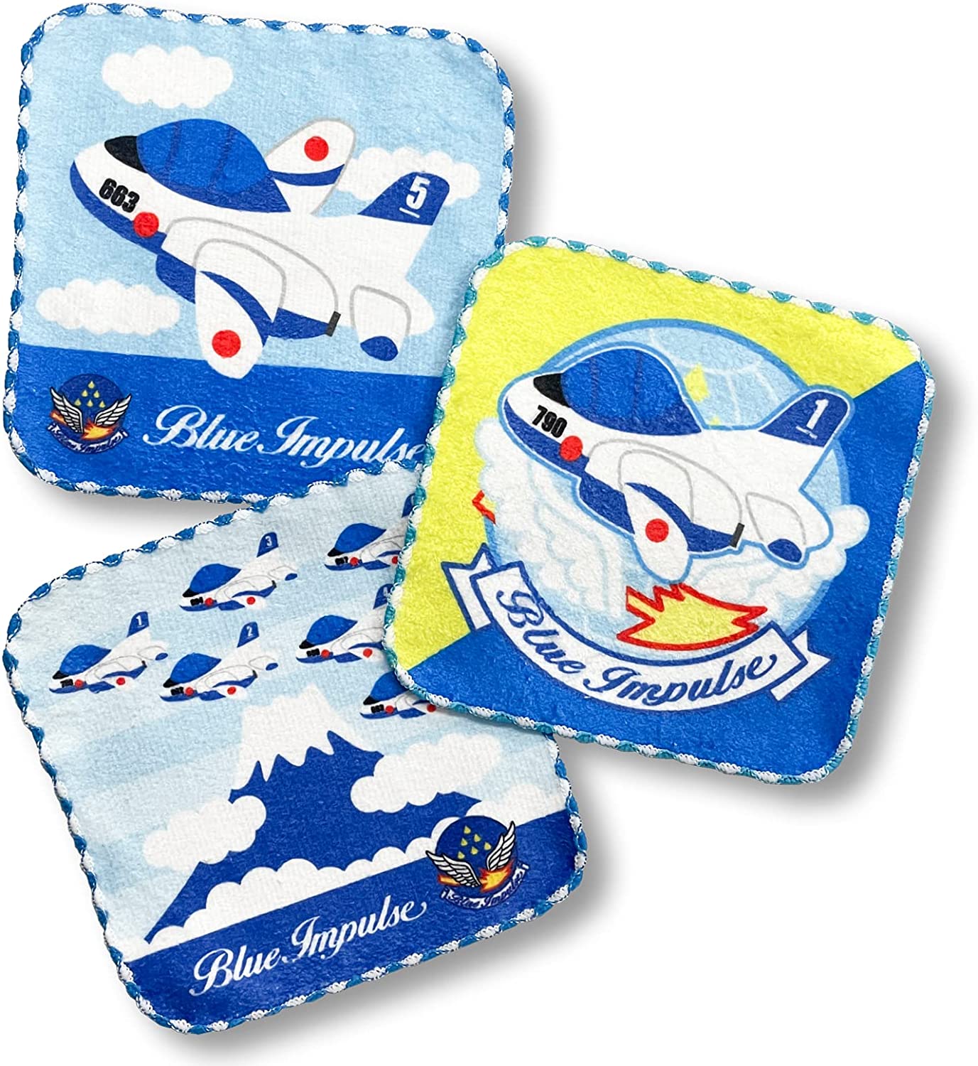 自衛隊グッズ　ブルーインパルス　ミニタオル 3枚セット