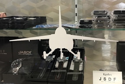 自衛隊グッズ　Ｔ-4　ブルーインパルス　シルエットステッカー