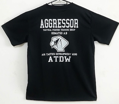 自衛隊グッズ　メンズTシャツ　AGGRESSR飛行教導隊　アグレッサー（AGR）　コブラ　　速乾タイプ