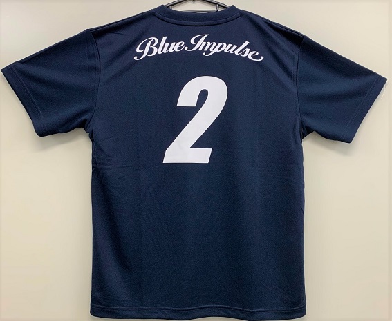 自衛隊グッズ メンズTシャツ ブルーインパルス 2番機 速乾タイプ
