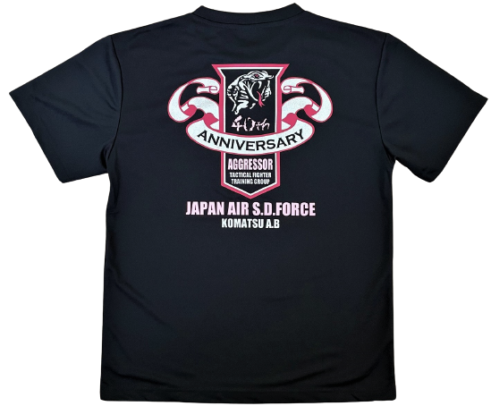 自衛隊グッズ　アグレッサー40周年（AGR）　メンズTシャツ　速乾タイプ