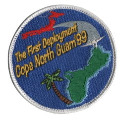 自衛隊グッズ　【復刻】COPE NORTH GUAM '99（青）パッチ　マジック付