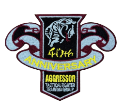 自衛隊グッズ　アグレッサー40周年（AGR）パッチ　ベルクロ付き