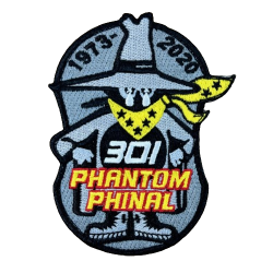 自衛隊グッズ　301 ファントムファイナル 1973-2020 パッチ ベルクロ付き