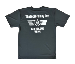 自衛隊グッズ　メンズＴシャツ　航空救難団　救難員徽章  That others may live　速乾タイプ　ダークグレー