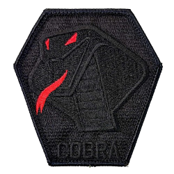 自衛隊グッズ BLACK Editionパッチ   Aggressor　COBRA  アグレッサー コブラ ワッペン  マジック付