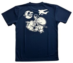 自衛隊グッズ　第403飛行隊・美保基地メンズＴシャツ　速乾タイプ　ネイビー
