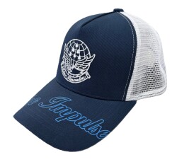 自衛隊グッズ　ブルーインパルス　刺繍  ハーフメッシュ キャップ