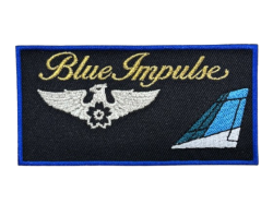 ブルーインパルス　ネーム　無番機　　刺繍、マジック加工付