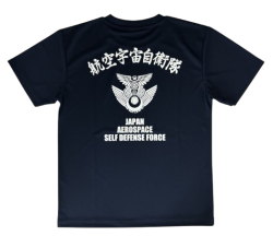 自衛隊グッズ　メンズTシャツ 航空宇宙自衛隊　速乾タイプ