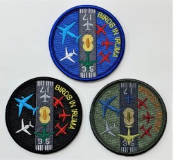 自衛隊グッズ　入間　BIRDS in IRUMA  ワッペン マジック付き　3色