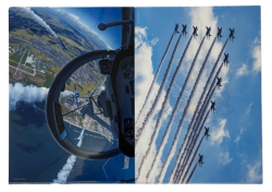 自衛隊グッズ　粒木友香里 撮影  ブルーインパルス　クリアファイル2枚組