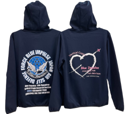自衛隊グッズ　ブルーインパルス　ドライスウェットジップパーカー　2種