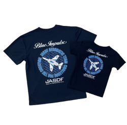 自衛隊グッズ　メンズ＆キッズＴシャツ　ブルーインパルス機体