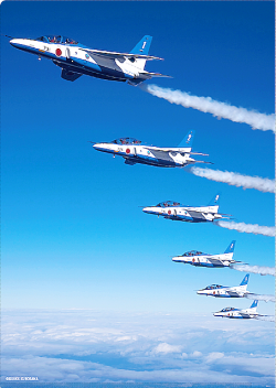 自衛隊グッズ　ブルーインパルス　NEW　クリアファイル2枚組　 その１(翔）