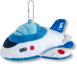 自衛隊グッズ　ブルーインパルス 5番機 　ぬいぐるみボールチェーンマスコット