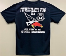自衛隊グッズ　　メンズＴシャツ　第3航空団302飛行隊　オジロワシＦ-35　三沢基地　速乾タイプ