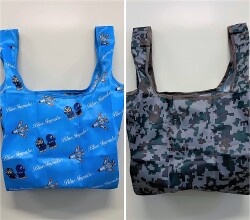 自衛隊グッズ　　ブルインベアーと航空デジメの（コンパクト）ミニエコバッグ