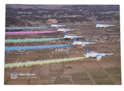 自衛隊グッズ　航空写真家・黒澤英介氏のブルーインパルス　カラースモーク ジグソーパズル　500ピース