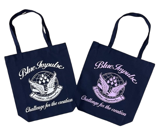 自衛隊グッズ トートバッグ ブルーインパルスエンブレム キャンバス