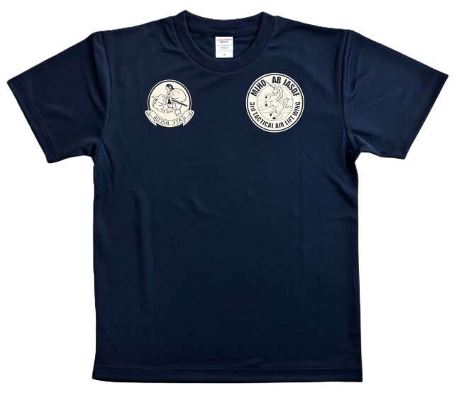 自衛隊グッズ 第403飛行隊・美保基地メンズTシャツ 速乾タイプ ネイビー