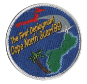 自衛隊グッズ　【復刻】COPE NORTH GUAM '99（青）パッチ　マジック付