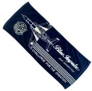 自衛隊グッズ　ブルーインパルス  機体  フェイスタオル ネイビー