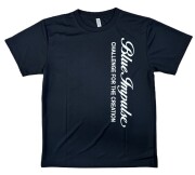 自衛隊グッズ   メンズTシャツ  ブルーインパルス　タテロゴ Blue  Impulse   速乾タイプ  黒地