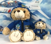 自衛隊グッズ ぬいぐるみ ブルーインパルスベアーヘルメットバージョン　　2サイズ(中サイズ、小ボールチェーン）