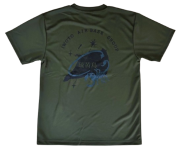 自衛隊グッズ　硫黄島基地隊　オリジナルTシャツ  ロービジ  OD(オリーブドラブ)カラー