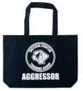 自衛隊グッズ　トートバッグ　アグレッサー　コブラ　キャンバス生地　黒地