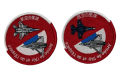 ワッペン　PACIFIC SKIES 24 日仏共同 F-15とF-2の2種 　マジック付