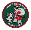自衛隊グッズ   403SQ クリスマスバージョン（非公式）ワッペン　マジック付