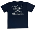 自衛隊グッズ　ブルーインパルス 展示飛行課目 サクラ　メンズTシャツ　ネイビー　速乾タイプ　