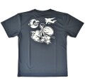自衛隊グッズ　第403飛行隊・美保基地メンズＴシャツ　速乾タイプ　ダークグレー