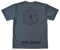 航空自衛隊グッズ　JASDF　入間基地マーク　グレー ×ブラック　Tシャツ　速乾タイプ