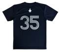 自衛隊グッズ　メンズＴシャツ　F-35  Lightning2　背番号35　速乾タイプ