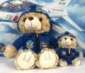 自衛隊グッズ ぬいぐるみ ブルーインパルスベアーヘルメットバージョン　　2サイズ(中サイズ、小ボールチェーン）