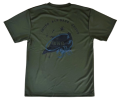 自衛隊グッズ　硫黄島基地隊　オリジナルTシャツ  ロービジ  OD(オリーブドラブ)カラー