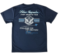 自衛隊グッズ  メンズTシャツ ブルーインパルス 　エンブレム Tシャツ　速乾タイプ　紺地