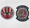 自衛隊グッズ　F-35A戦闘機ワッペン　　旭日ショルダーワッペン と 雷神 の2種　マジック付