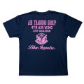 自衛隊グッズ　メンズTシャツ　ブルーインパルス　ネイビー×ピンク　速乾タイプ　